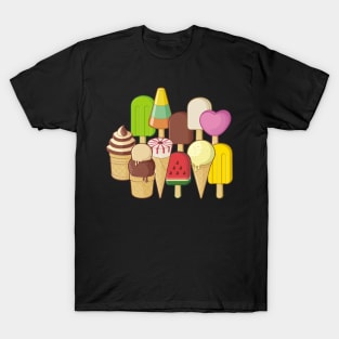 Ice Cream Icons T-Shirt